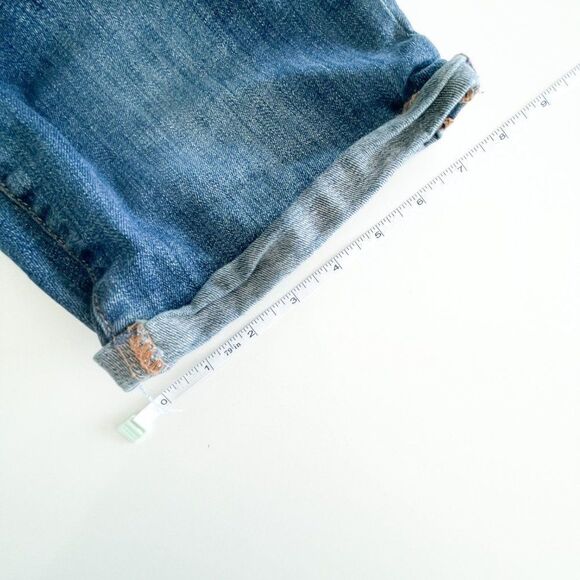 Garage grg denim Slim Shorts Blue Women's 7 Distressed Destroyed Stretchy - Picture 8 of 8